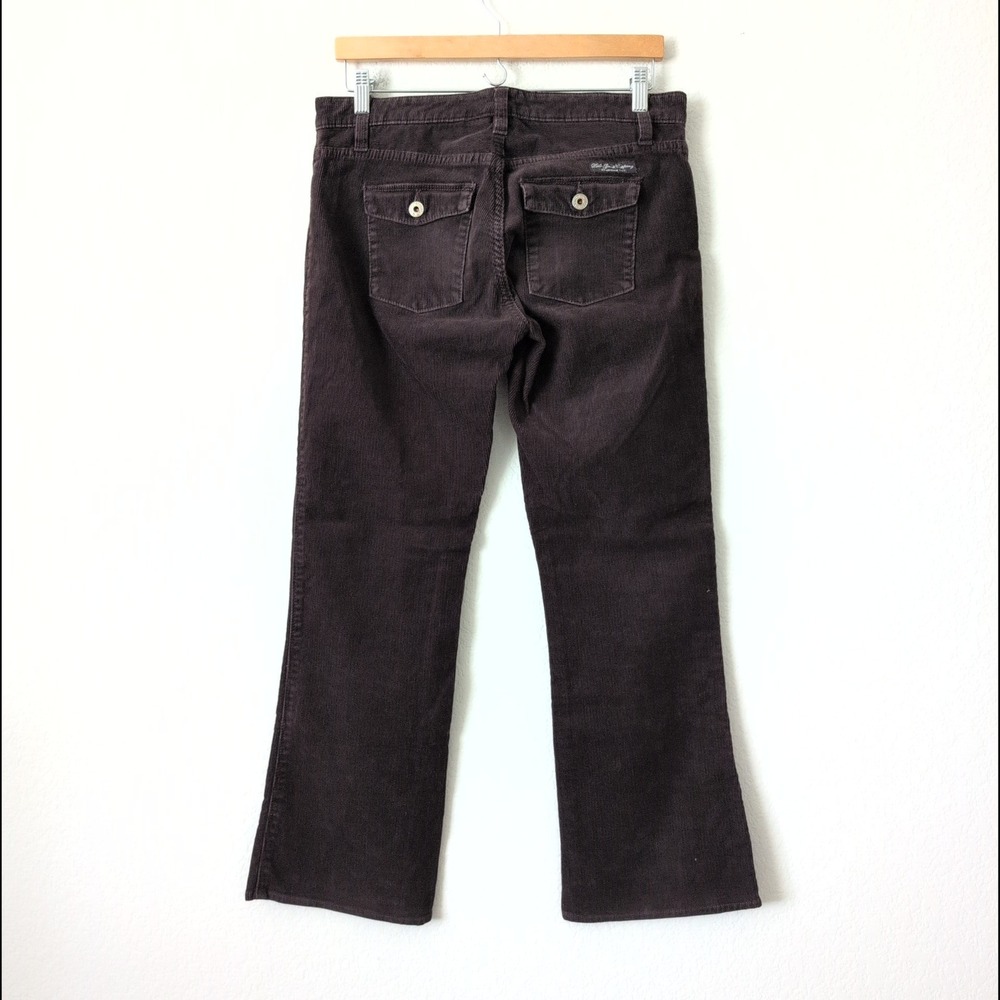 Vintage Y2K Polo Jeans‎ Co Ralph Lauren Brown Corduroy Bootcut Pants Womens 8x30